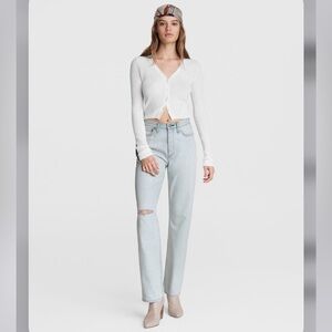 Rag & Bone Alex High-Rise Straight Jeans - Primrose (24)